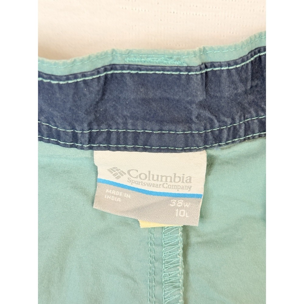 Columbia Sportswear Men's Teal Chino Shorts Size 36 Cotton Casual Outdoor - Picture 4 of 8
